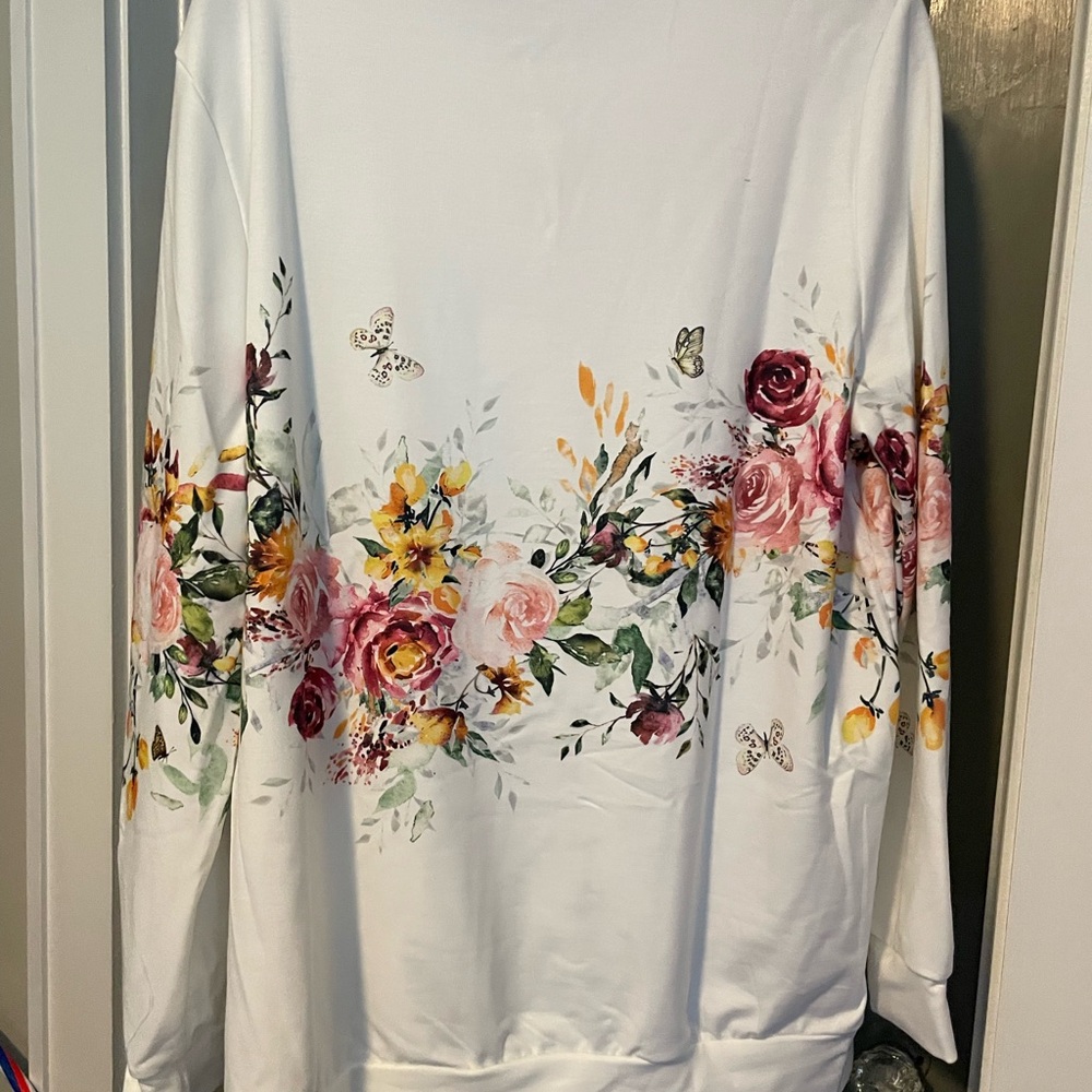Floral Print Sweatshirt